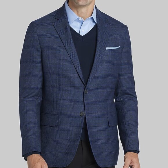 NEW Jos. A. Bank Tailored Fit Navy Sport coat Blazer 48R